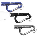 Metal Carabiner Flashlight w/ Split Ring Attachment